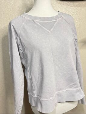 lululemon athletica Light Gray Crewneck Sweatshirt